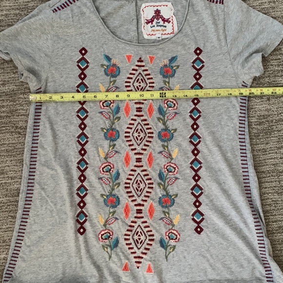 Johnny Was Embroidered Tee Tunic Size Medium - Picture 8 of 8